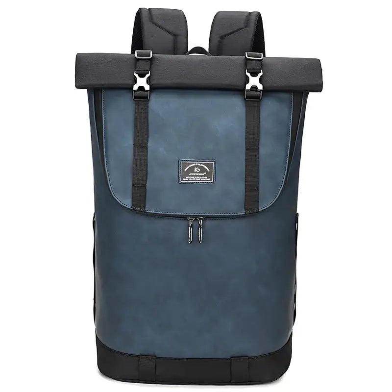 Laptop Backpack Women Men Roll Top Waterproof Travel Hiking Rucksack Lightweight Casual Daypack Stylish School Bag
