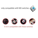 Enhanced Gaming Pudding Keycaps Dual Color RGB Backlit Set