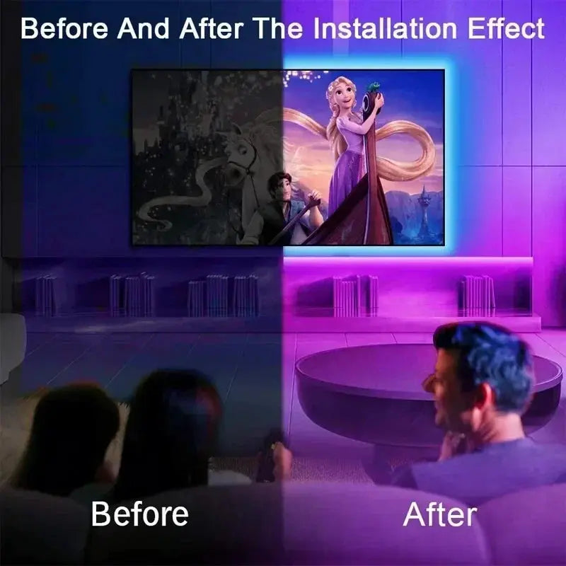 USB LED Strip Lights App Control Color Changing RGB 5050
