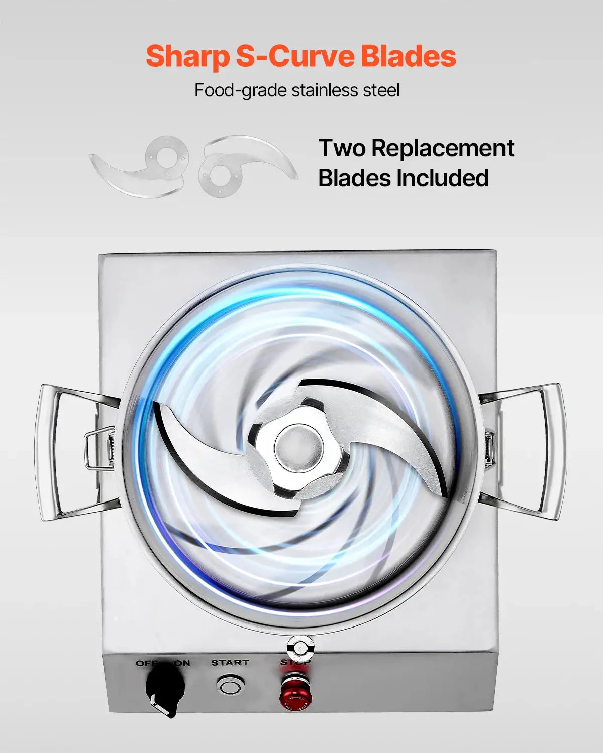 SucceBuy Food Processor & Vegetable Chopper Food-Grade Stainless — product view 5