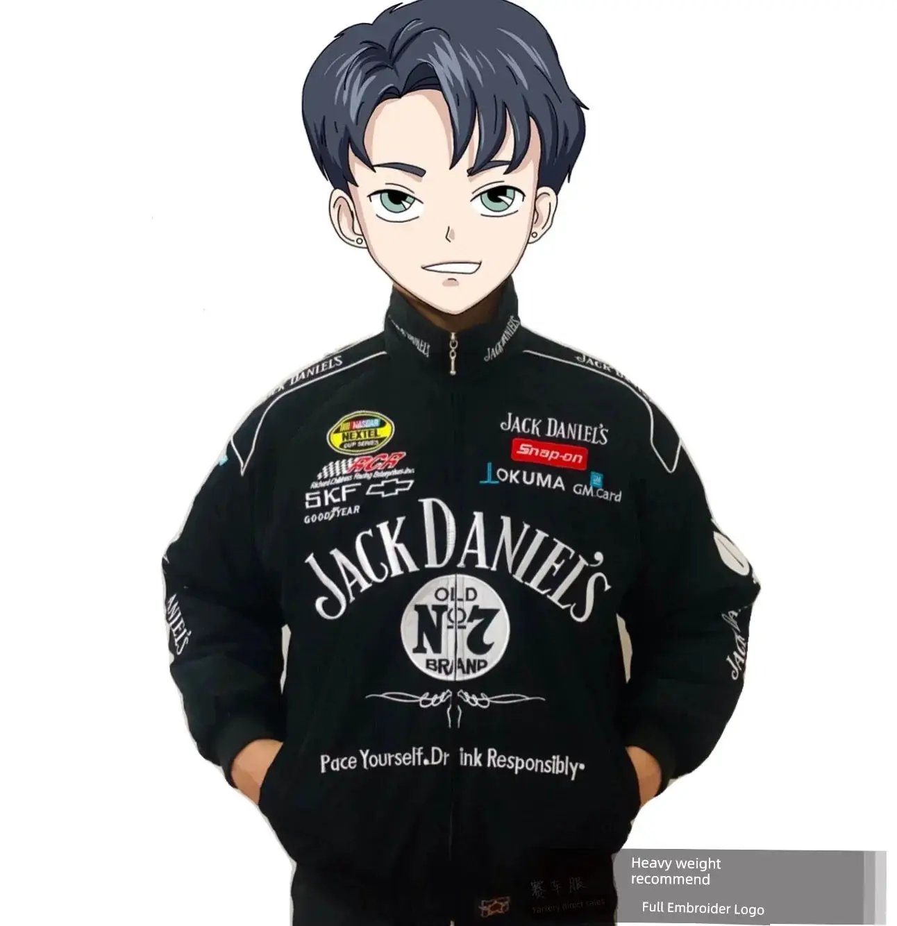 European American Preppy Style Racing Suit Classic
