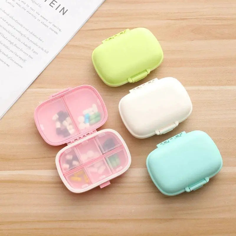 10-Grid Pill Box Travel-Friendly Pill and Jewelry Organizer - OurLum.com