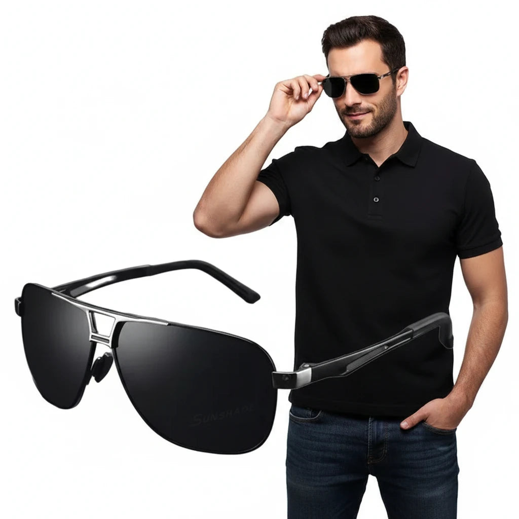 Premium Mens Polarized Photochromic Sunglasses for Driving