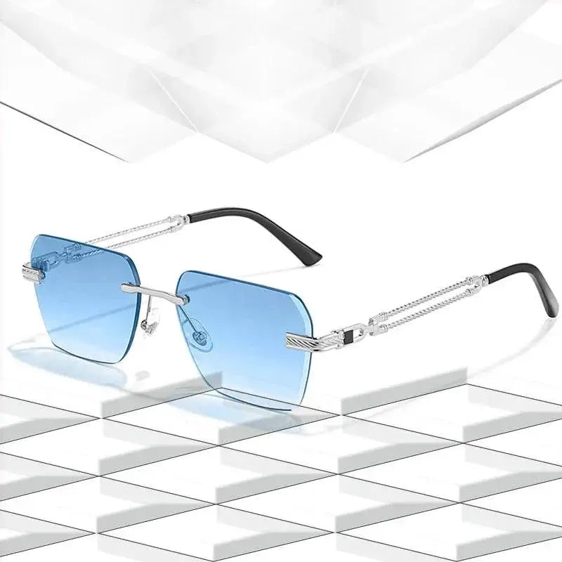 Rimless Pilot Sunglasses UV400 Protection For Every Occasion