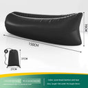 Inflatable Sofa Outdoor Camping Bean Bag Air Bed Portable