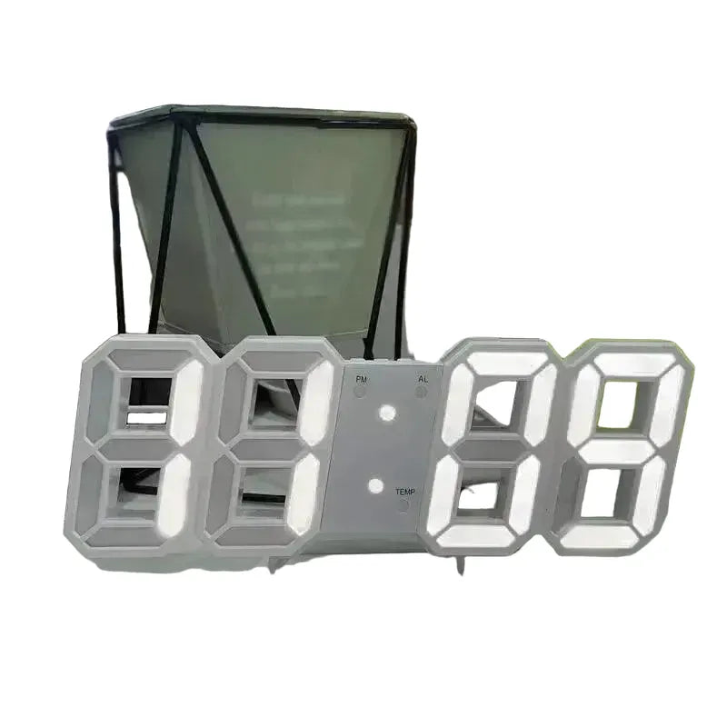 USB-Powered Wall Clock for Home Decor — Whtie G607A