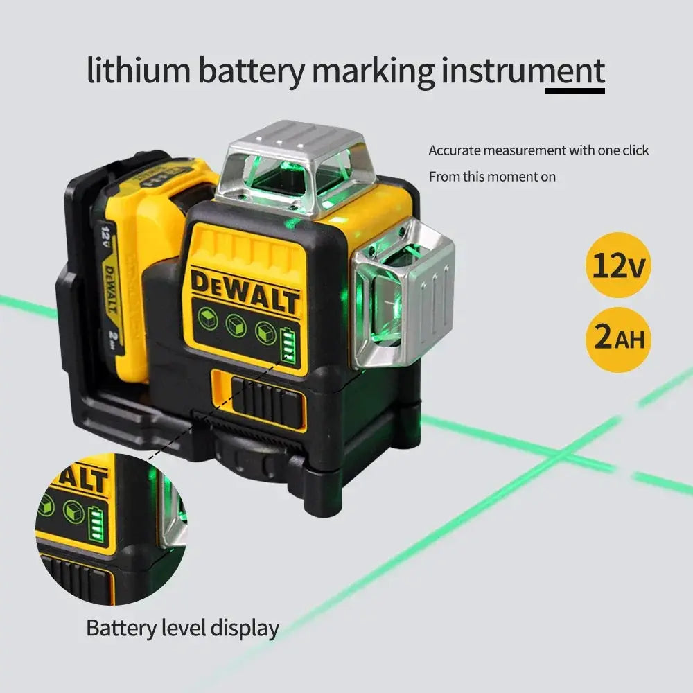 DeWalt DW089LG 360 Green Laser Level for DIY Projects