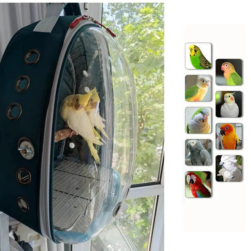 FeatherSafe Parrot Carrier Backpack Hands Free Travel