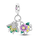 Charm Silver Plated Pendant Beads