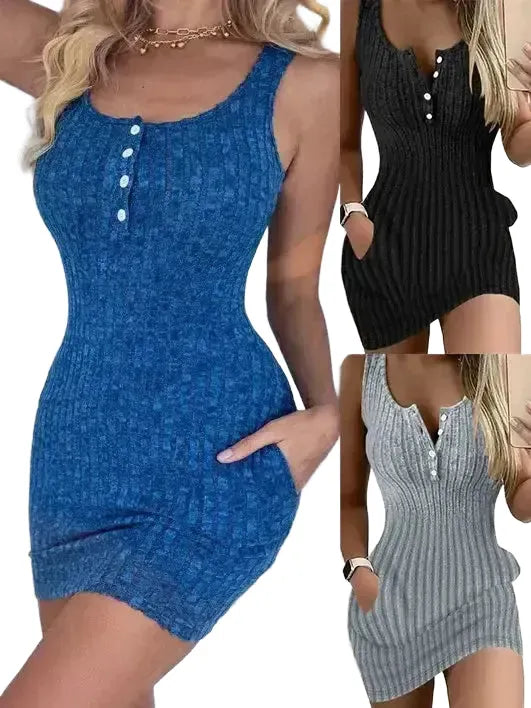 Stretch Tank Dress for Women Spring — product view 1