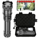 2000LM Ultra Bright P50 LED Flashlight Tactical EDC Emergency Spotlight Telescopic Zoom Handheld Torch with 14500/18650 Battery