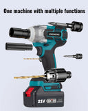 Cordless Electric Impact Wrench Brushless Electric Wrench Power Tool For Makita 21V Battery