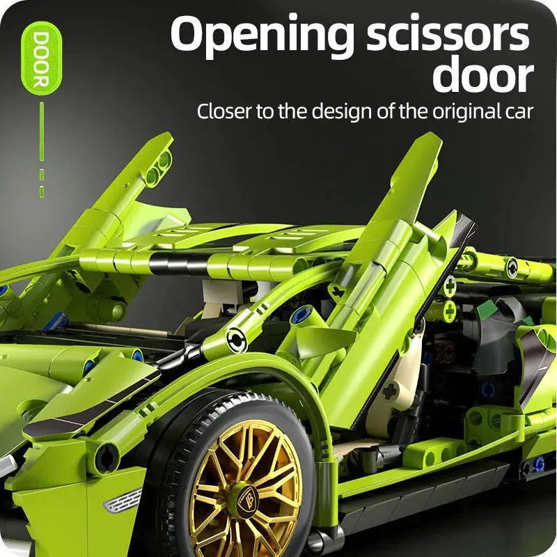 Technical Racing Car Model Building Blocks RC Vehicle Toy