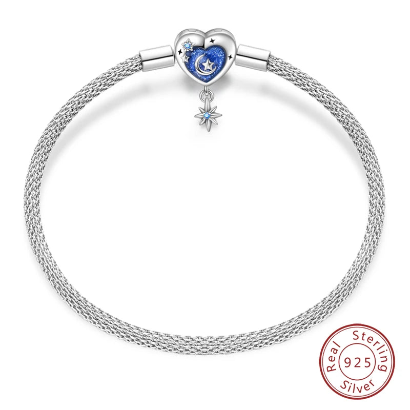 Cm Silver Bracelet Star Moon