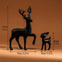 Festive Resin Deer Centerpiece for Home