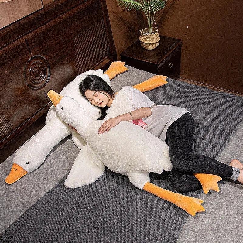Fluffy Duck Plush Sleep Pillow For Kids And Teens Comfort