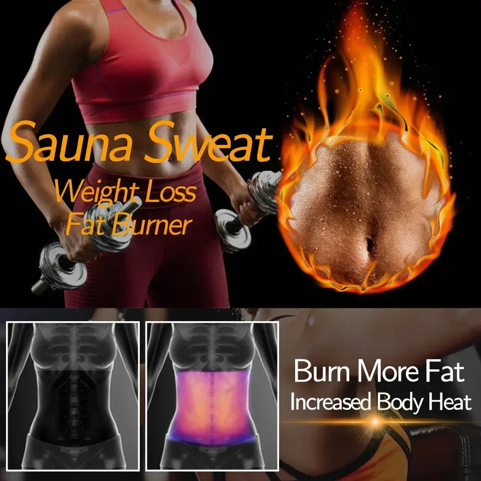 Sauna Waist Trimmer Belt For Slimming And Sweat Boost