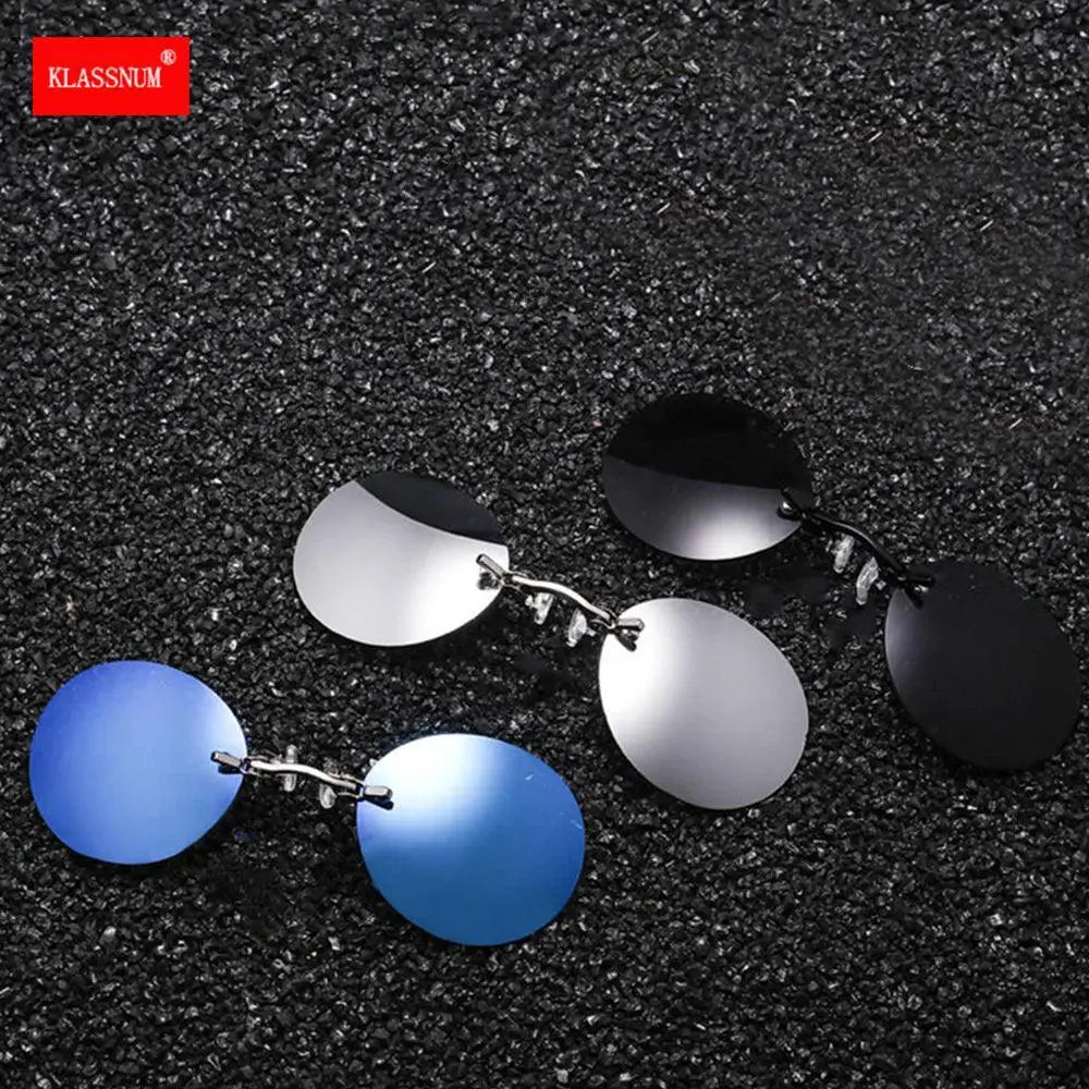 Vintage Clip-On Matrix Morpheus UV400 Sunglasses for Men