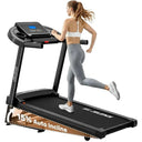 Adjustable Incline Walking Pad 330 Lbs 3.0 HP Quiet Motor