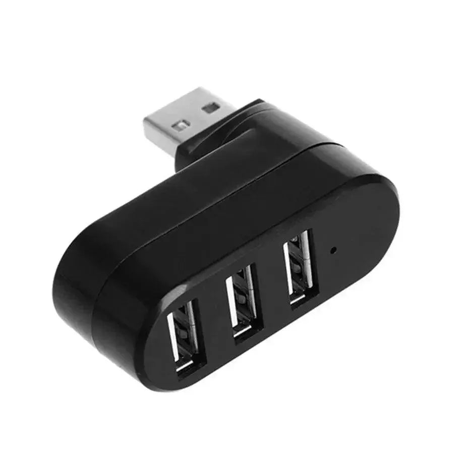 PzzPss USB 2.0 Hub Adapter Three Port High Speed Compact