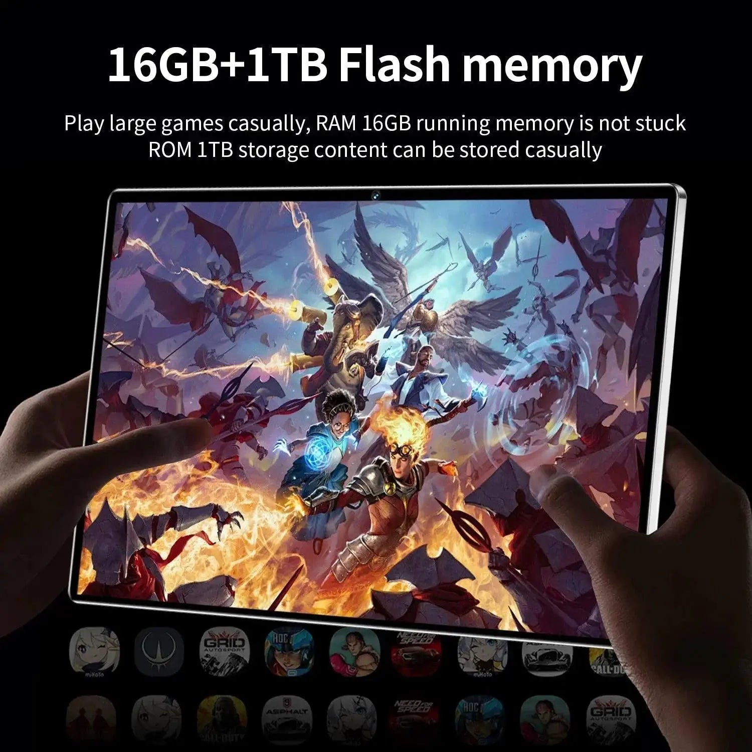 2024 High Performance Android Tablet 10.1 With 16GB RAM