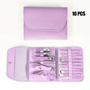 Stainless Nail Clippers Set - Compact Travel Case