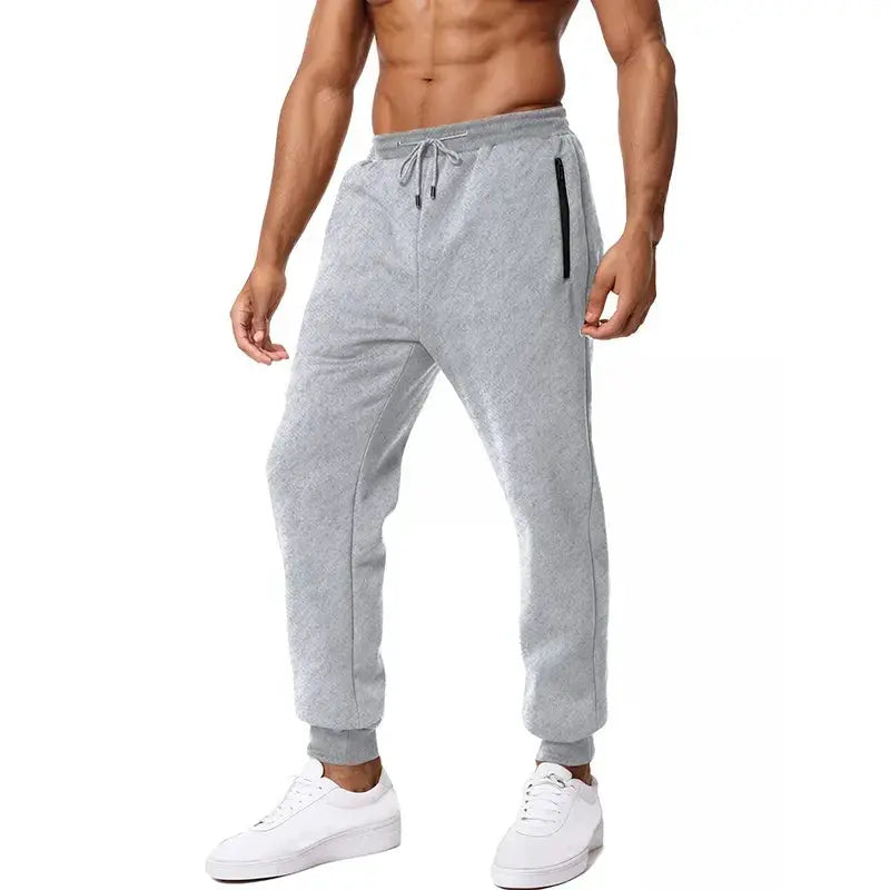 Men's Sweatpants With Side Zipper Pockets Joggers Track Pants
