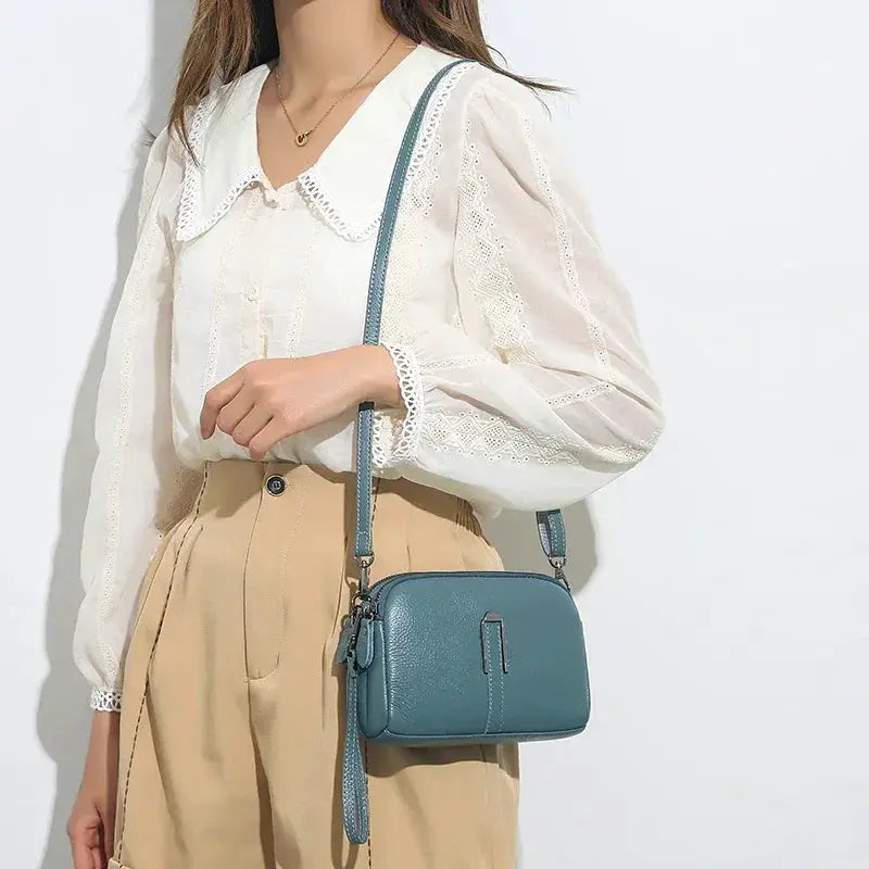 Genuine Leather Crossbody Bag Luxury Clutch For Women