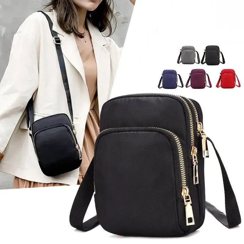 Stylish Waterproof Crossbody Bag With Zipper Shoulder Purse