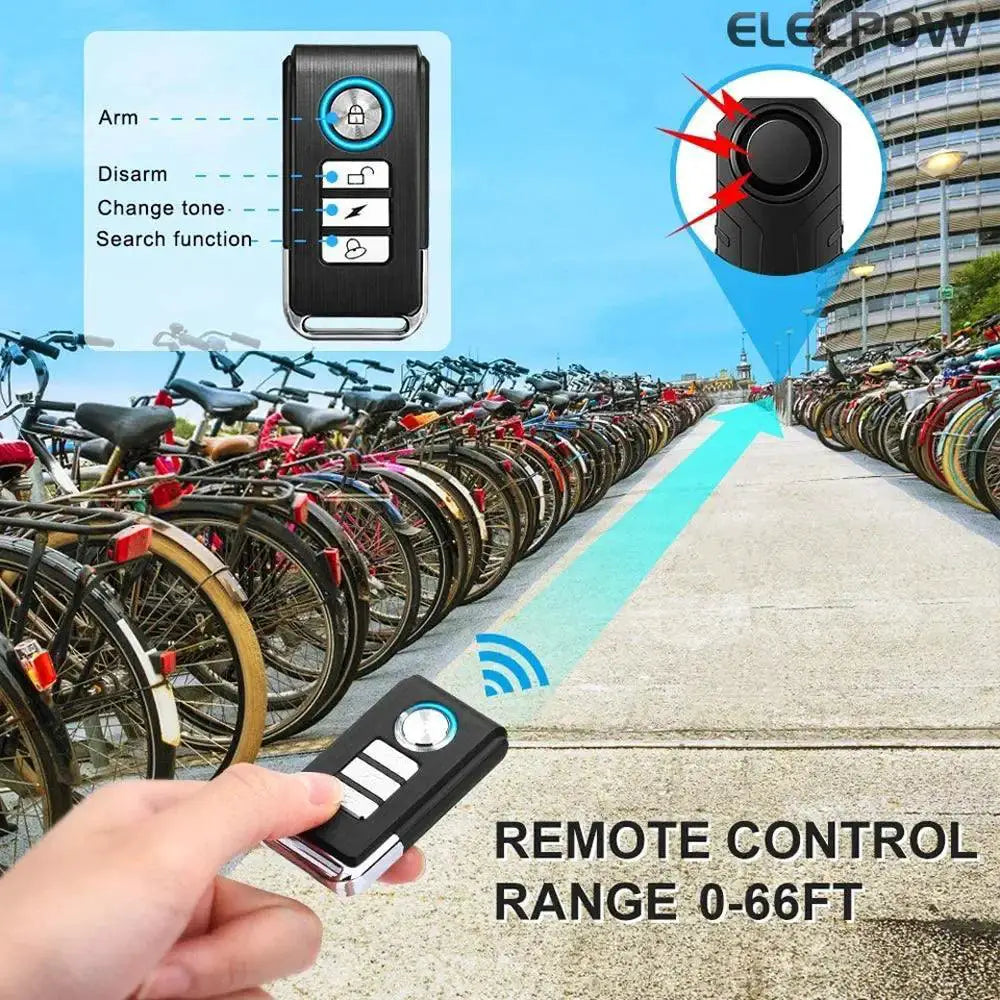 Elecpow Wireless Bike Alarm Advanced Security System