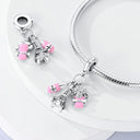 Silver Plated Dangle Charm Beads