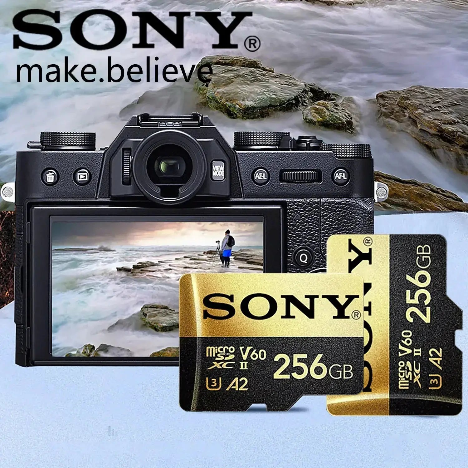 Sony Micro SD Card High Speed U3 A2 32GB 64GB 128GB 256GB