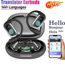 Translate On The Go BT 5.3 AI Open Ear Translation Earbuds For Running Ear Hook