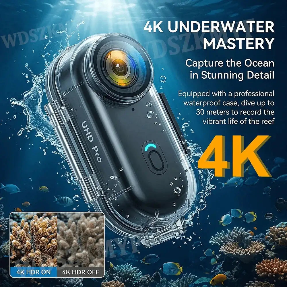 Mini 1080P/ 4K Pocket Magnetic POV Vlog Cam Body Chest Recorder Wireless WiFi Waterproof Action Camera Helmet Bicycle Sports