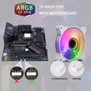 AR12PRO White RGB Fan Customizable PC Gaming Lighting