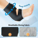 Ankle Massager with Heat, Cordless Vibrating Foot Massage Wrap, App and Button Control, 3000mAh Rechargeable, Unisex Gift
