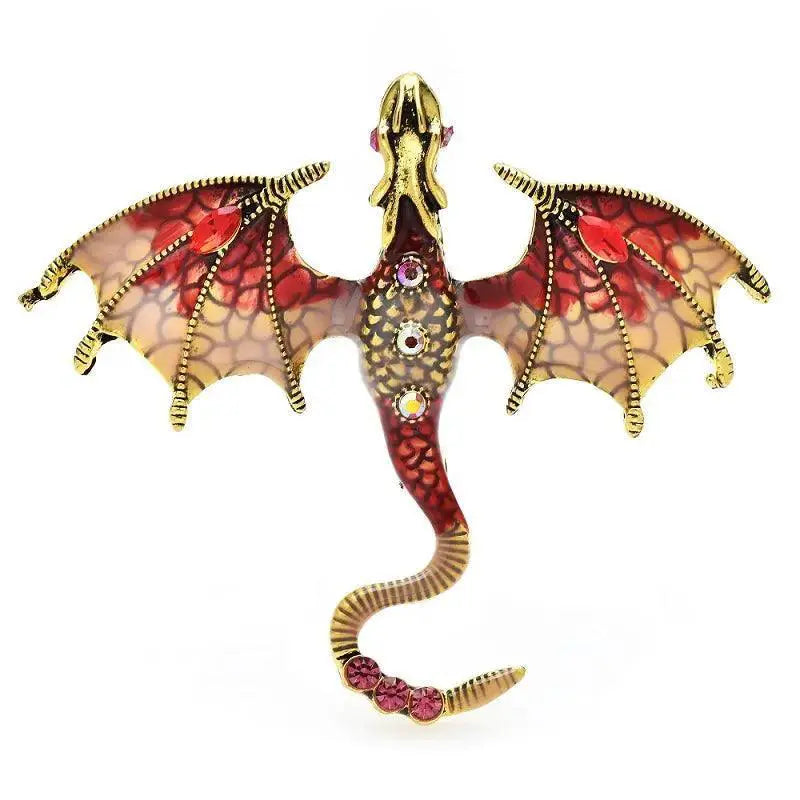 Mythical Dragon Brooch Sparkling Elegance for Every Outfit