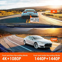 Smart Dash Cam for Drivers With 4K GPS and LCD Pro