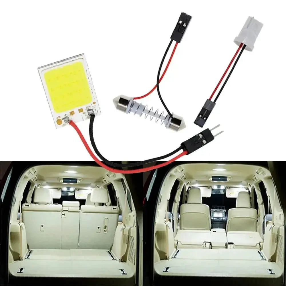 Car LED Interior Light Kit Multi Color COB Panel Lamp