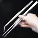 Stainless Steel Elbow Tweezers for Pets Aquarium Medical