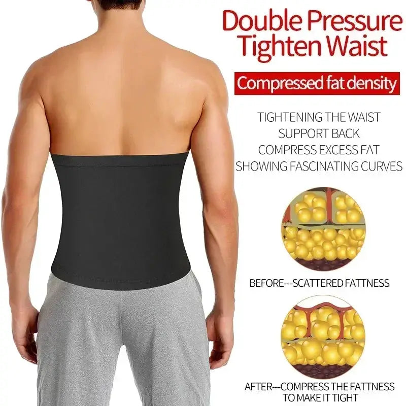 Men Sauna Waist Trainer Corset Shaper For Fat Burning