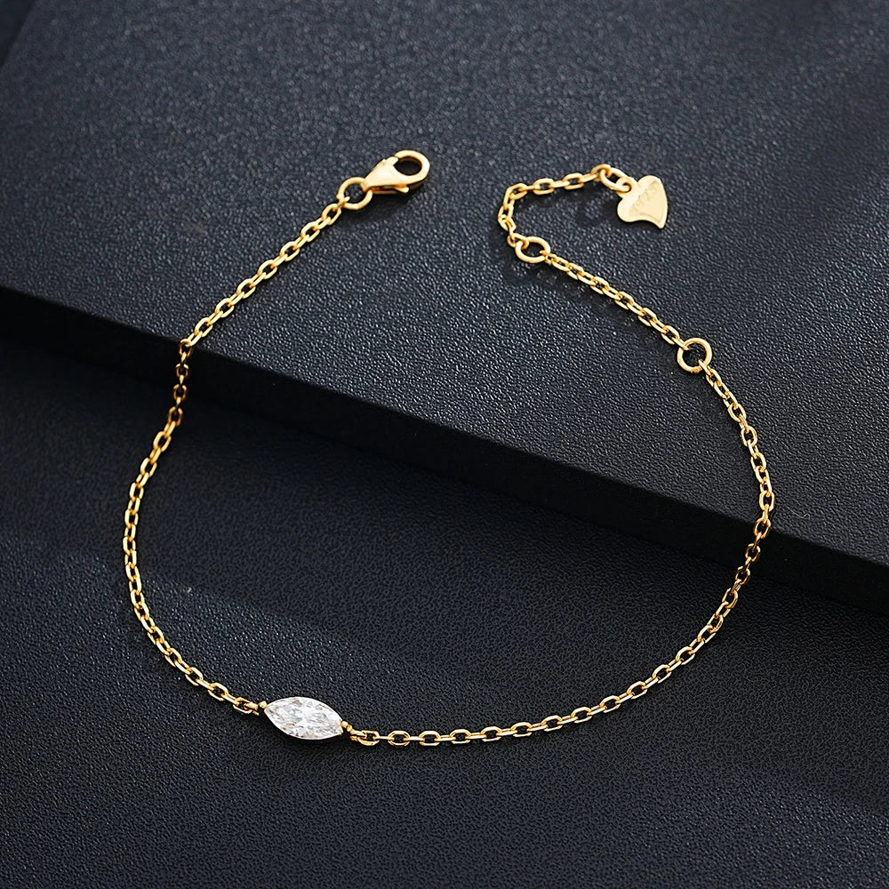 Moissanite Jewelry in Sterling Silver Dainty — product view 5