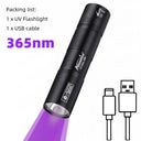 UV Flashlight - 365Nm Rechargeable Detector