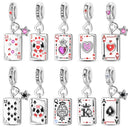 Sterling Silver Poker Card Pendant