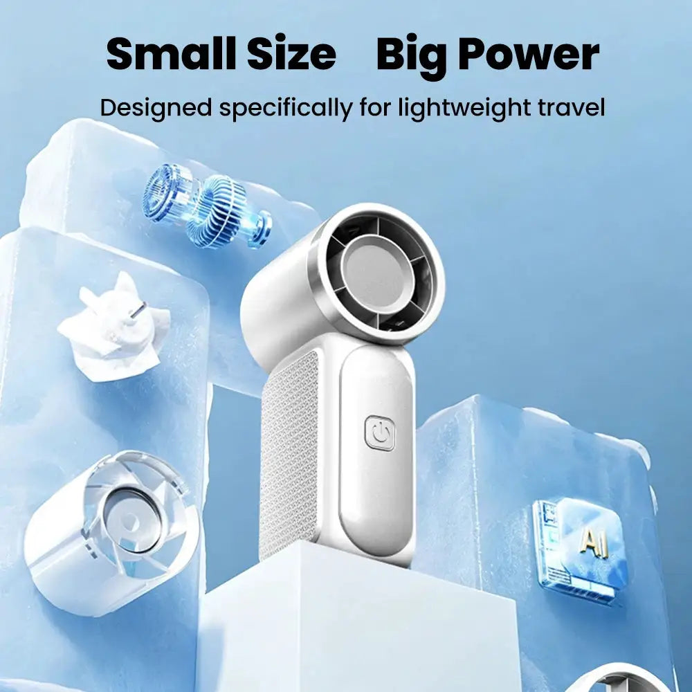 Portable Mini Fan Outdoor Handheld Fan Type C Rechargeable Cooling Fans Suitable For Student Dormitory Summer Home Office Desk
