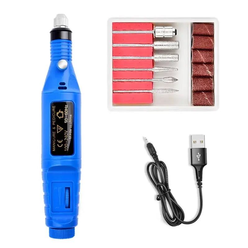 Electric Nail Grinder With Light Nail Polishing Machine