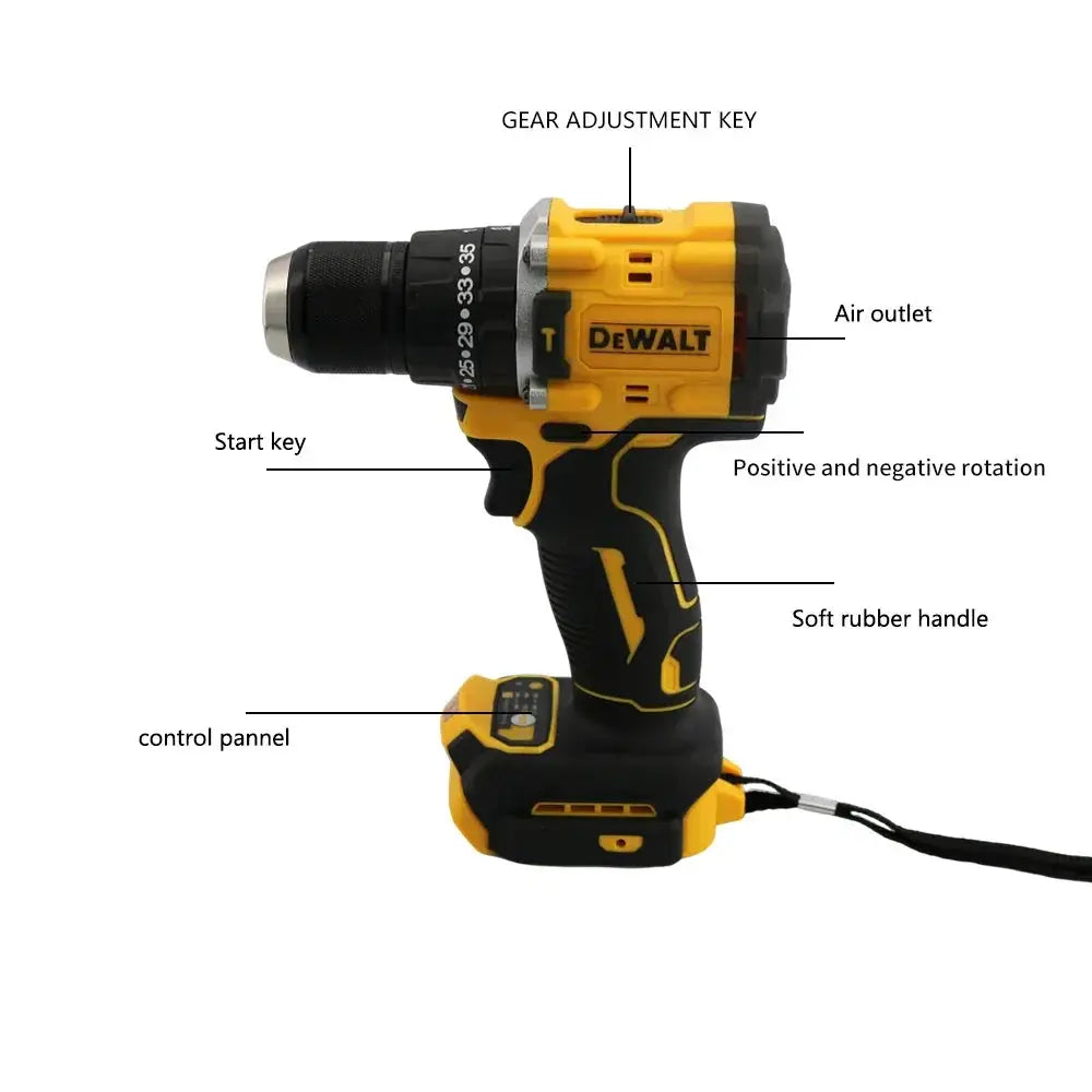 DeWalt DCD805 20V Max Brushless Impact Drill 1/2 In