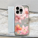 Pink Floral Case - Impact Resistant Clearcover