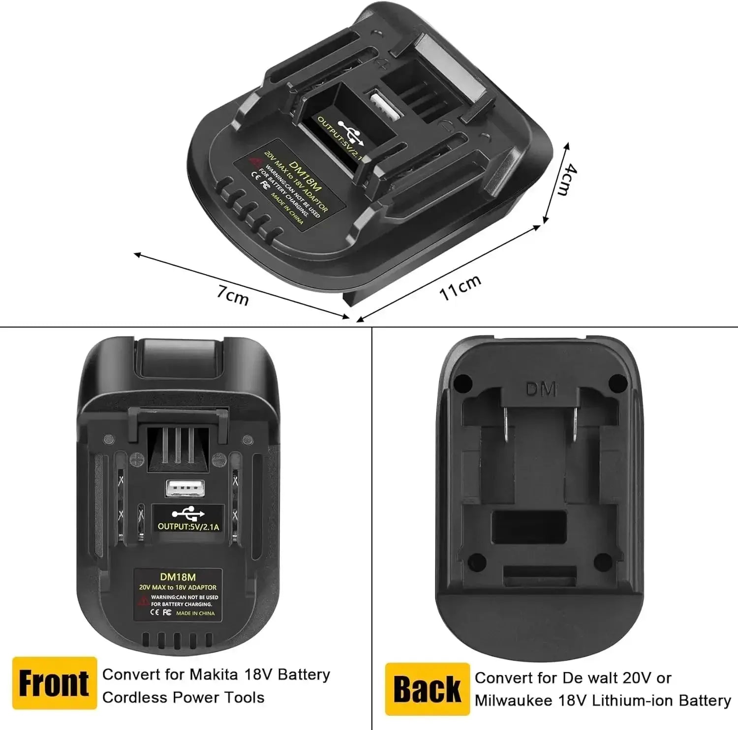 Battery Adapter Milwaukee 18V 20V To Makita Bl1830 Bl1850