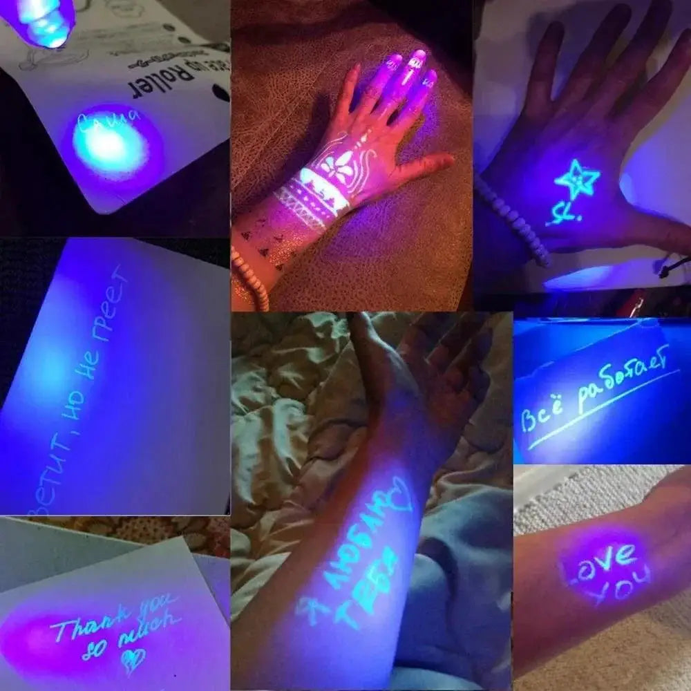 Invisible Ink Spy Pen With UV Light For Secret Messages